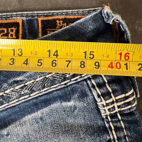 Rock Revival Easy Boot Parel Size 28 Faded Grunge Women Jeans - Picture 5 of 7